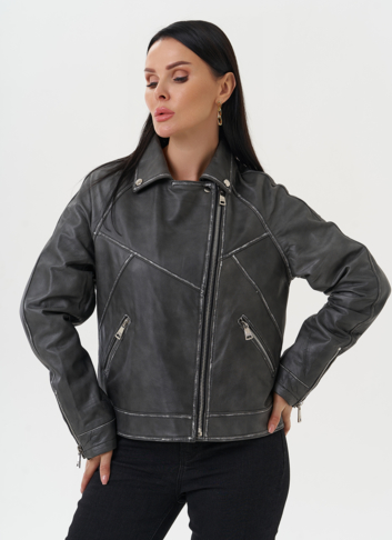 Куртка "косуха" из натуральной кожи