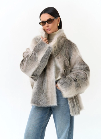 Дубленка двухсторонняя с поясом фото