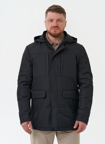 Мужская утепленная куртка с капюшоном Мужская утепленная куртка с капюшоном