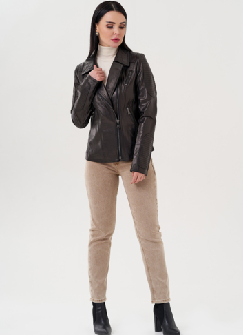 Женская кожаная куртка